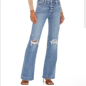 PAIGE Leenah Slim Wide Leg Jeans